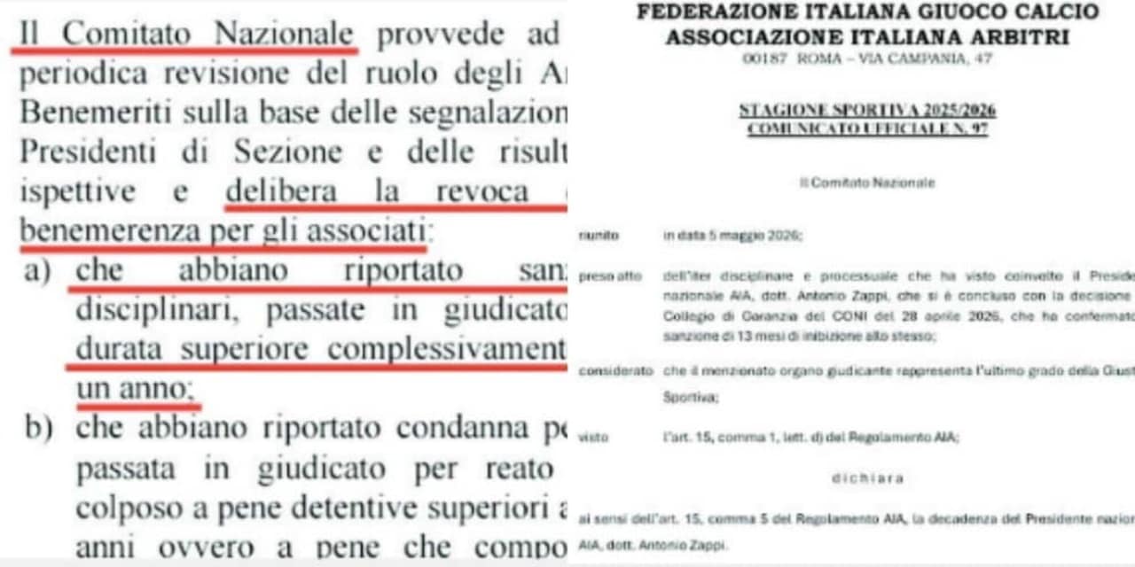 Zappi, il Comitato e la Benemerenza: c’è una svista