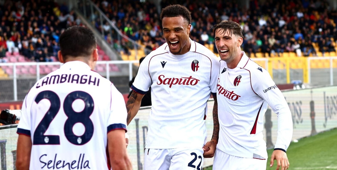 Il Bologna passa a Lecce e conquista la prima vittoria in campionato