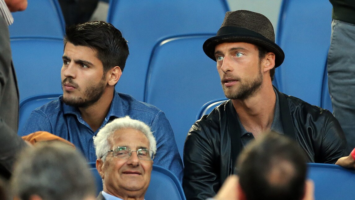 Coppa Italia, Morata e Marchisio "tifosi" all'Olimpico