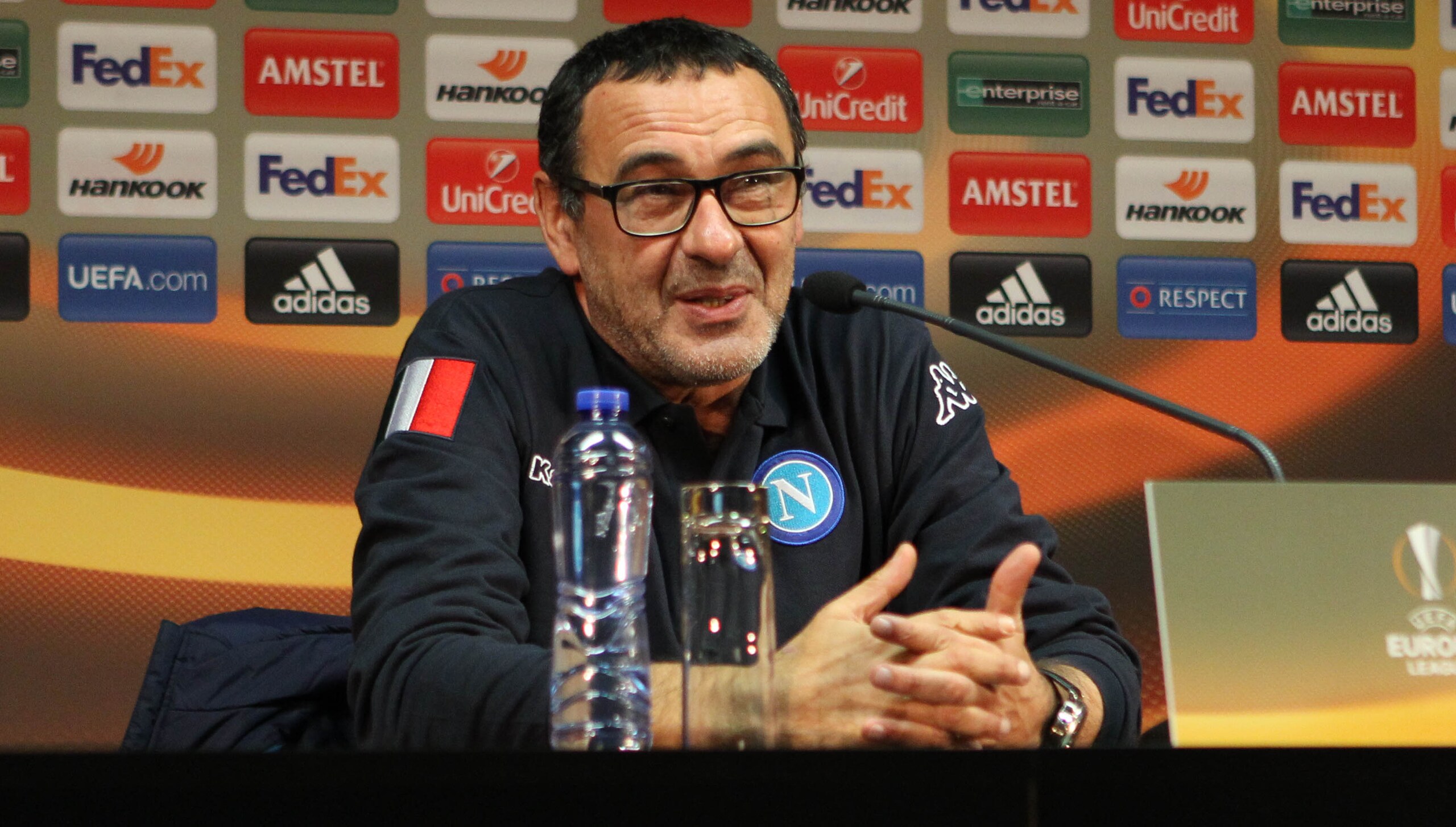Europa League Napoli, Sarri ed El Kaddouri in conferenza stampa