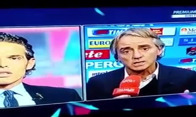 Mancini-De Marco, lite in tv dopo Napoli-Inter