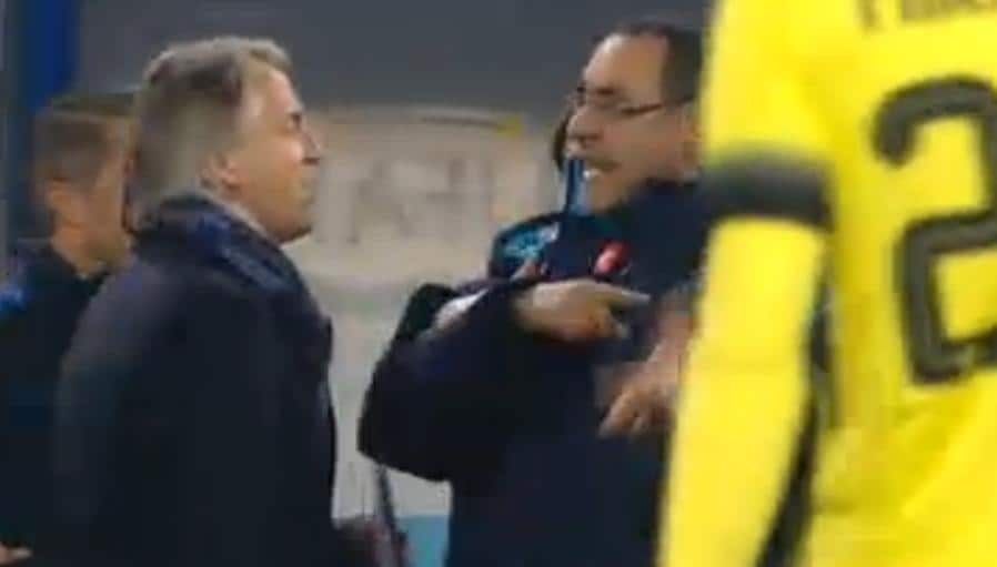 Coppa Italia Napoli-Inter, Mancini-Sarri: clamorosa lite a fine gara!