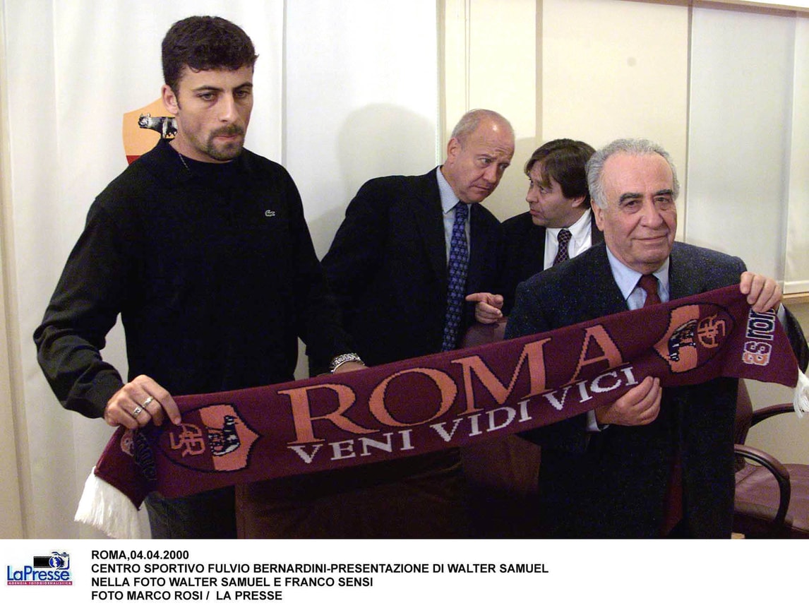 Roma, si ritira Samuel, il Muro dello scudetto: ecco le sue foto più belle degli anni in giallorosso