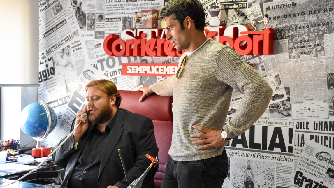 Luca Argentero e Stefano Fresi protagonisti al Corriere dello Sport-Stadio
