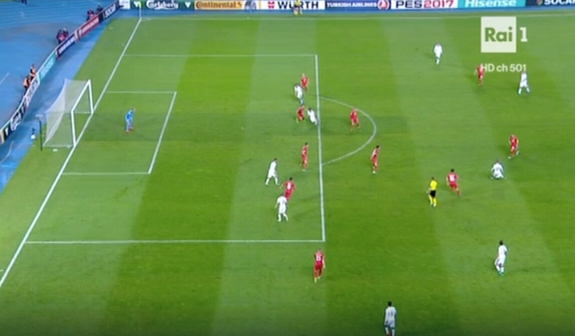 Macedonia-Italia Parolo, gol ingiustamente annullato: era in gioco