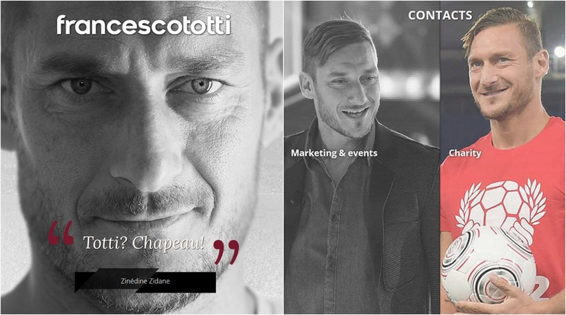 Roma, online il nuovo sito di Francesco Totti: la storia continua