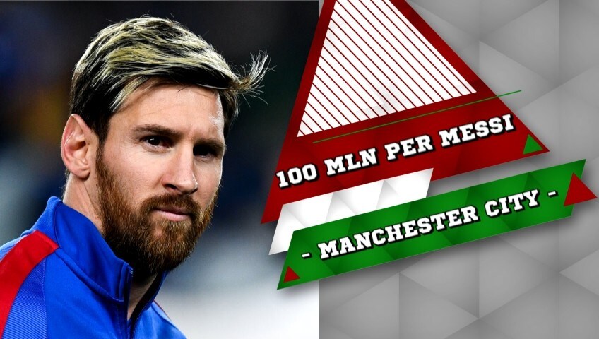 Manchester City, pronti 100 mln di sterline per Messi