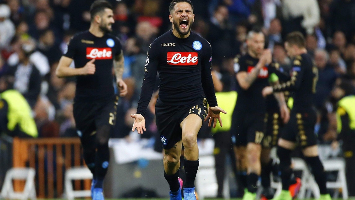 L'ultima formazione del Napoli contro il Real Madrid al Bernabeu