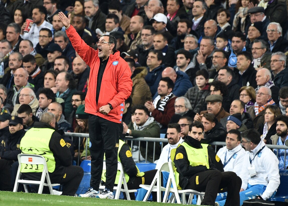 Sarri non lascia la sua tuta neanche di fronte al Real Madrid