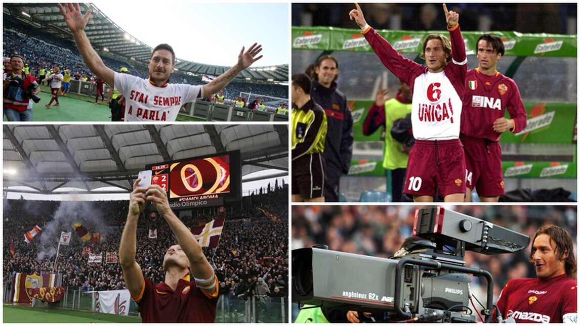 Totti leggenda anche nel derby: una storia lunga 23 anni