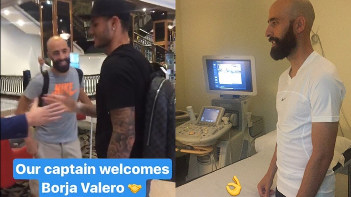 Inter, Borja Valero è arrivato: il saluto di Icardi
