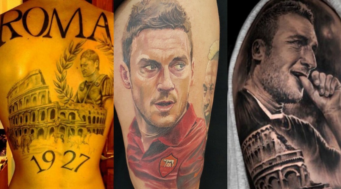Roma, i 15 tatuaggi più belli dedicati a Francesco Totti