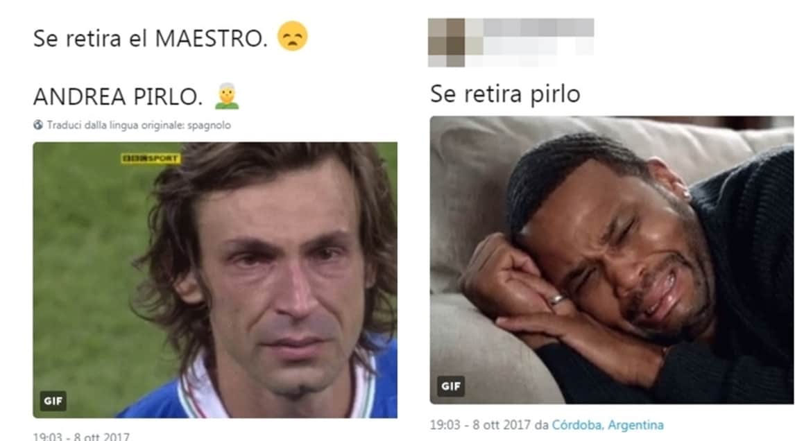 Pirlo lascia il calcio, il web lo ricorda