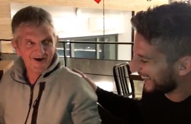 Mertens, che festa per il compleanno del papà!