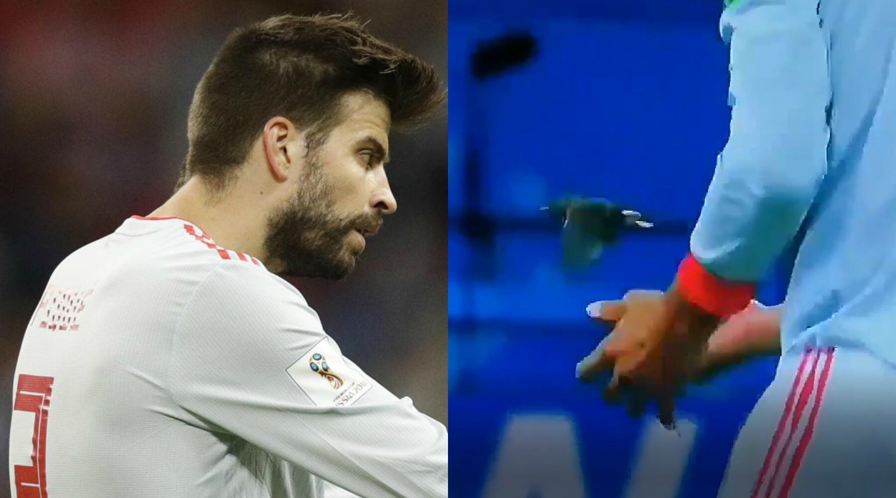 Piqué cuore d'oro: «salva» un uccellino prima di Iran-Spagna