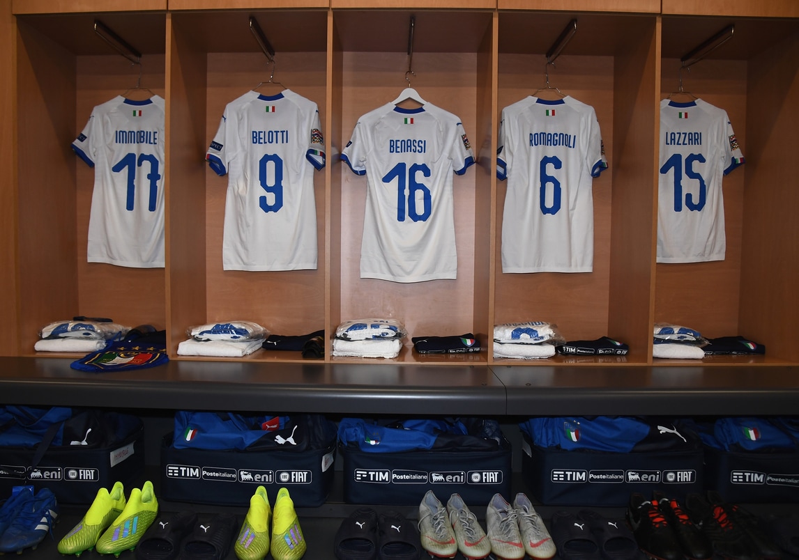 Italia in Portogallo in maglia bianca