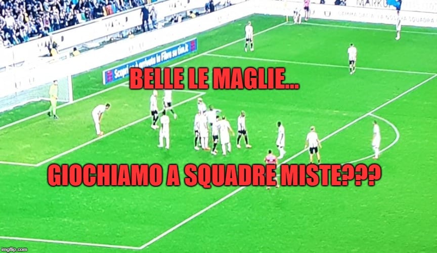 Udinese-Juventus, maglie con colori troppo simili: i social insorgono