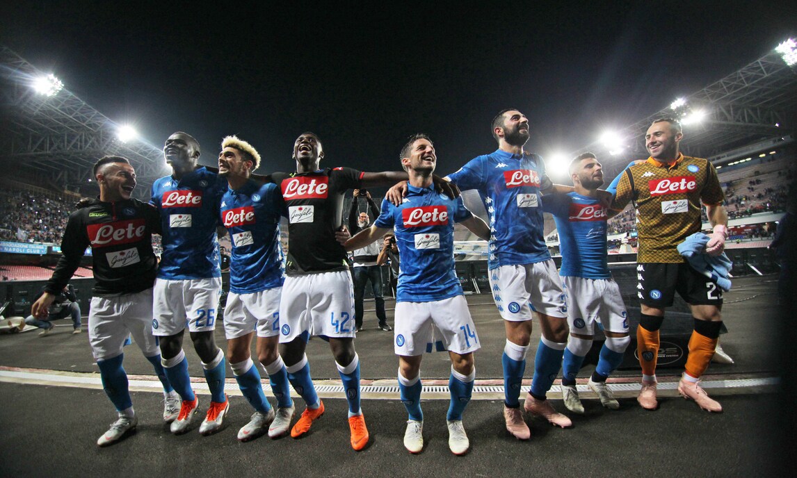 Delirio al San Paolo: il Napoli fa festa sotto le curve