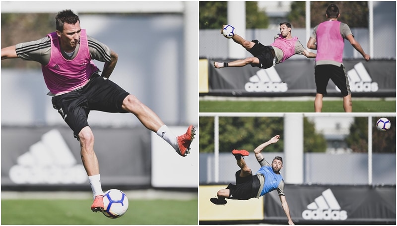 Mezze rovesciate e colpi di tacco: è Juve-show in allenamento