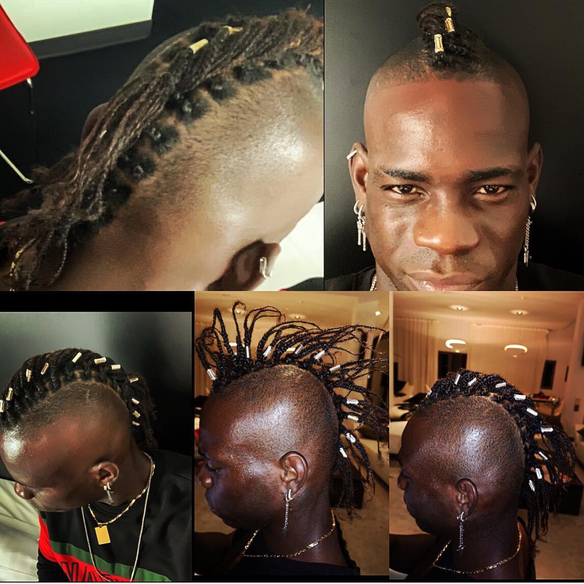 Balotelli sfoggia sui social il suo nuovo look