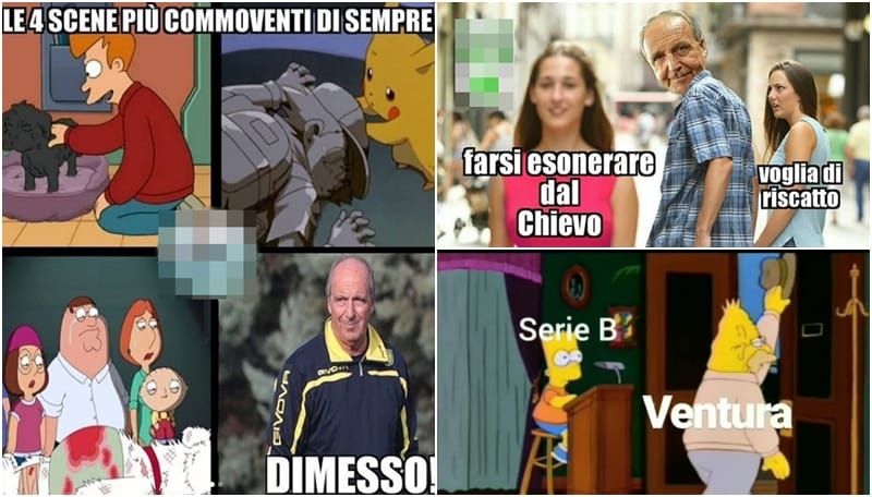 Ventura si dimette dopo quattro giornate: sui social impazzano i meme