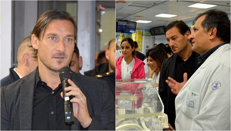 Totti al Bambin Gesù: «Vi aiuterò a costruire il nuovo ospedale»