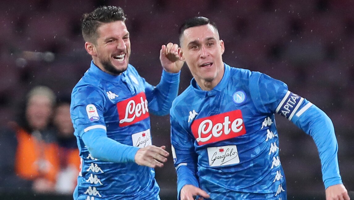 Il Napoli batte la Lazio con Callejon e Milik