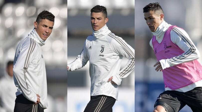 Cristiano Ronaldo, che carica per la Lazio!