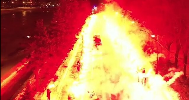 Zenit, il pullman tra due ali di fuoco. Marchisio: «Un inferno»