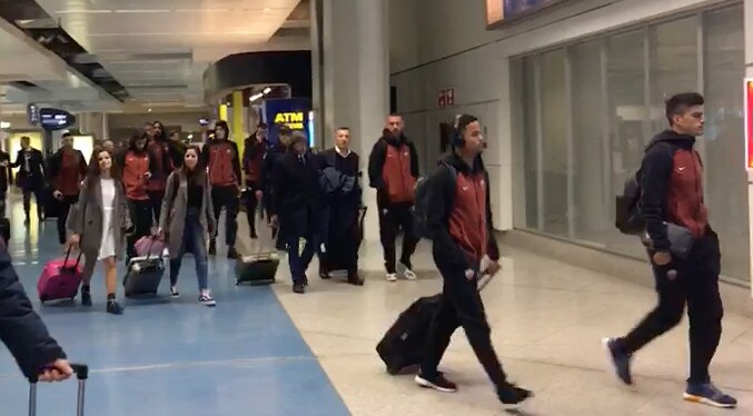 L'arrivo della Roma in Portogallo