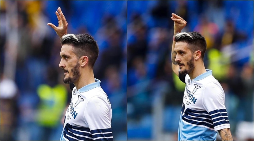 Luis Alberto, gesto polemico dopo il gol