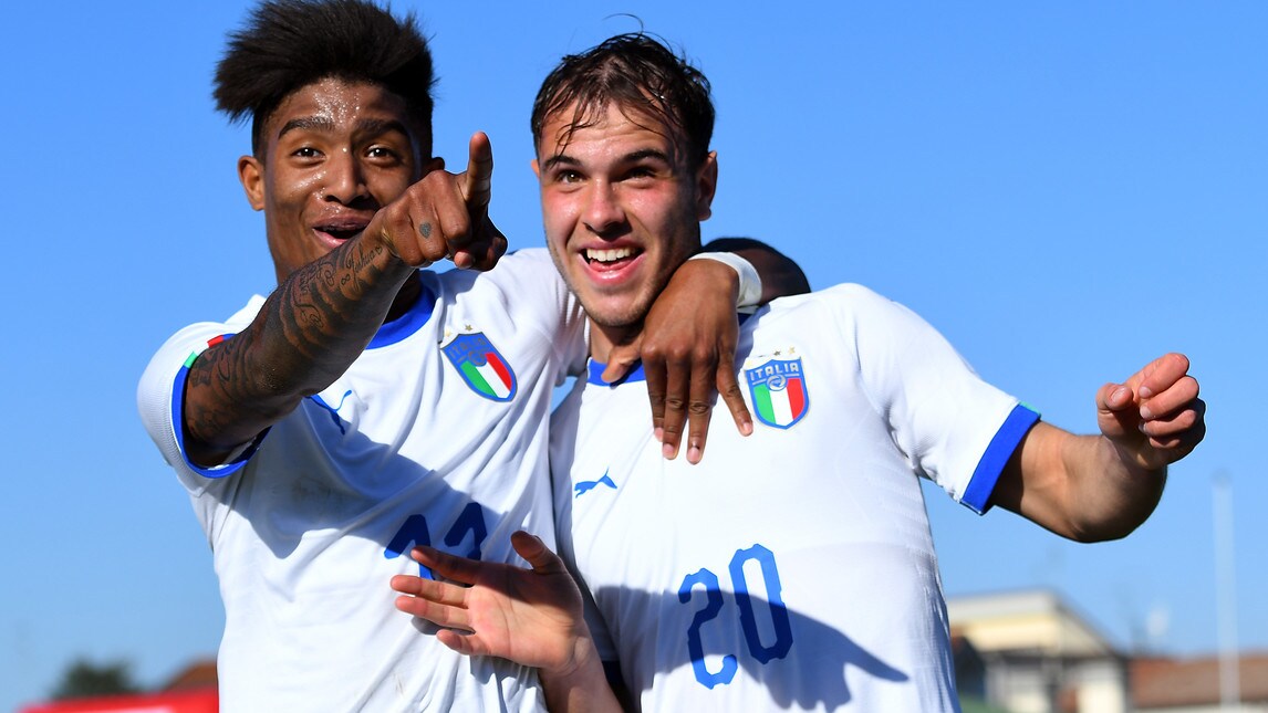 Roma, Riccardi scatenato con l'U19: gol e assist, 3-1 Italia