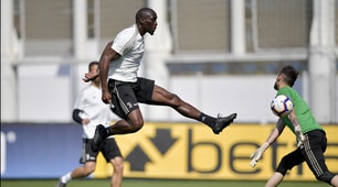 Juve, allenamento con la new entry Mokulu