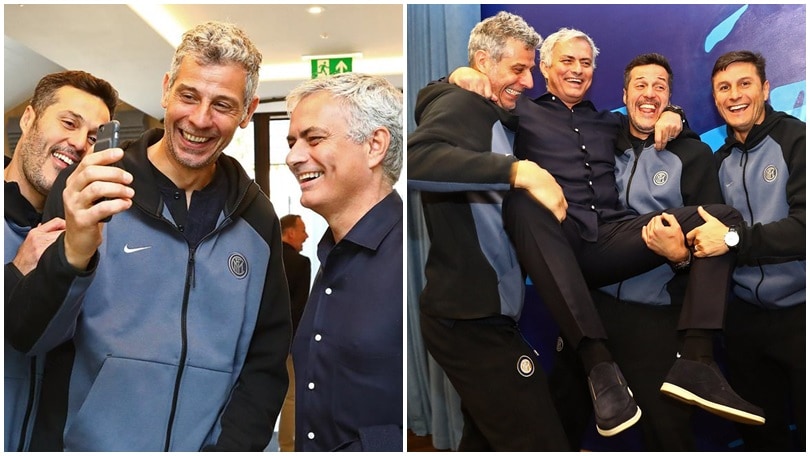 Inter, guarda chi c'è: Mourinho con le Leggende