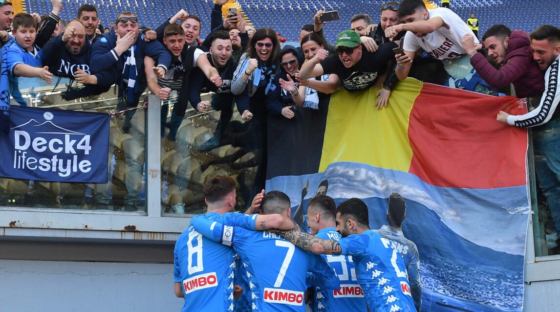 L'Olimpico si colora di azzurro: festa Napoli a Roma