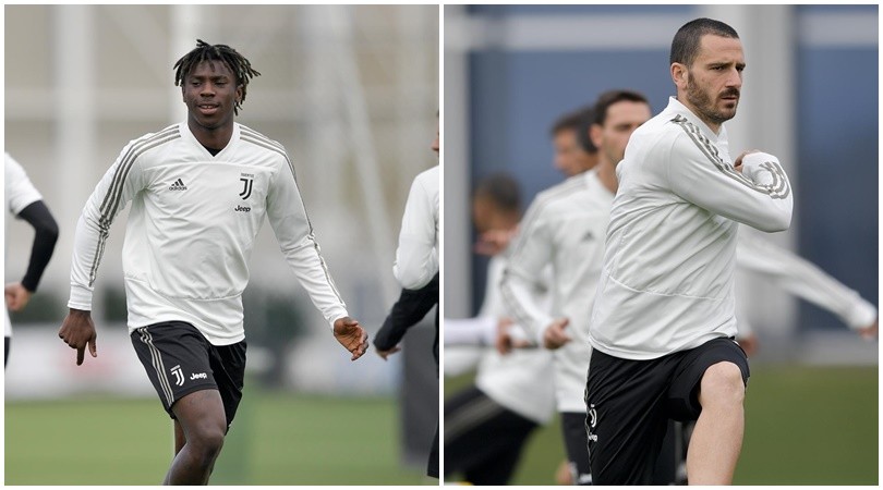 Juve, Bonucci e Kean: bufera social passata. Di nuovo insieme a Vinovo