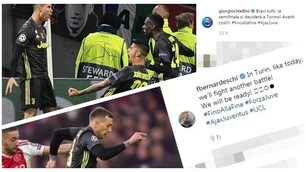 Juventus, da Bonucci a Ronaldo: le reazioni dopo l'Ajax