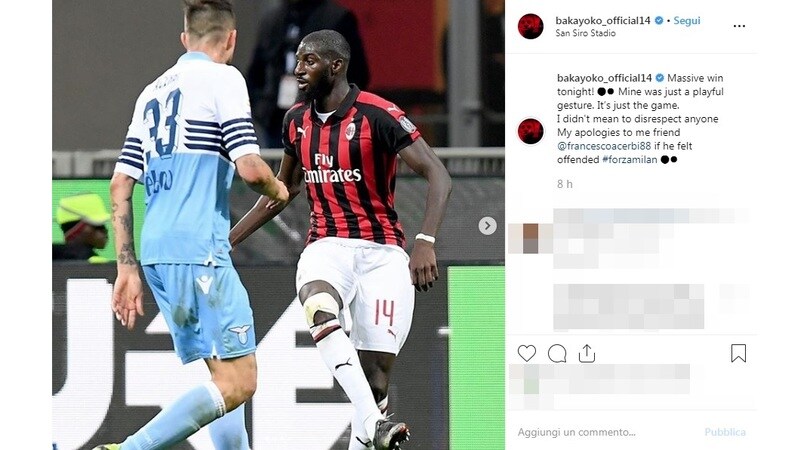 Immobile risponde a Kessie e Bakayoko: «Due piccoli "uomini" che mostrano la maglia di un campione»
