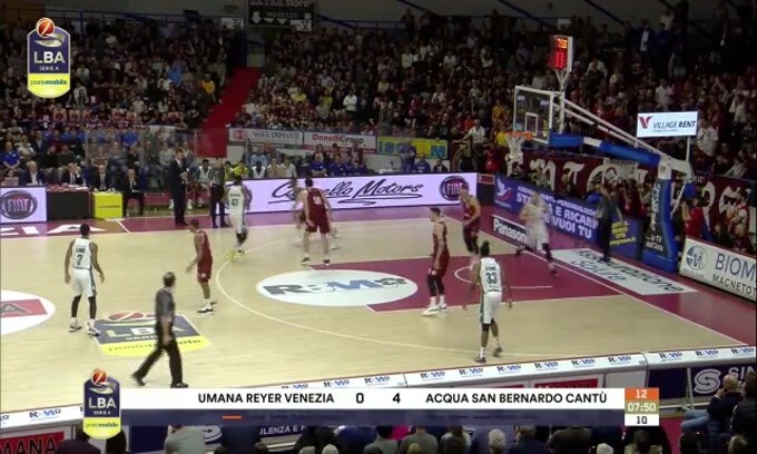 Umana Reyer Venezia-Acqua S.Bernardo Cantù 94-90
