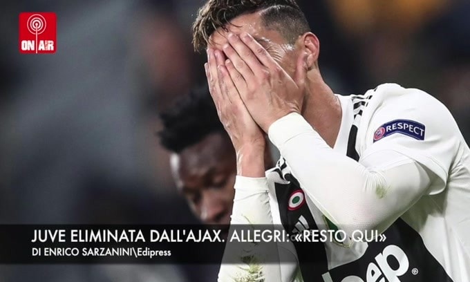 Champions: Juve eliminata! Allegri annuncia: «Resto in bianconero»