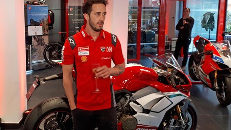 MotoGp Ducati, Dovizioso: «Massima stima per quello che fa Rossi»