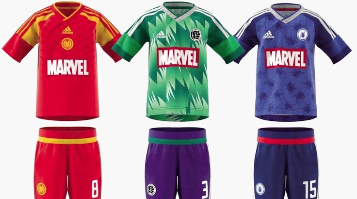 maglie supereroi marvel