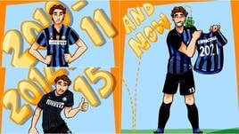 Ranocchia rinnova con l'Inter: esulta in versione "cartoon"
