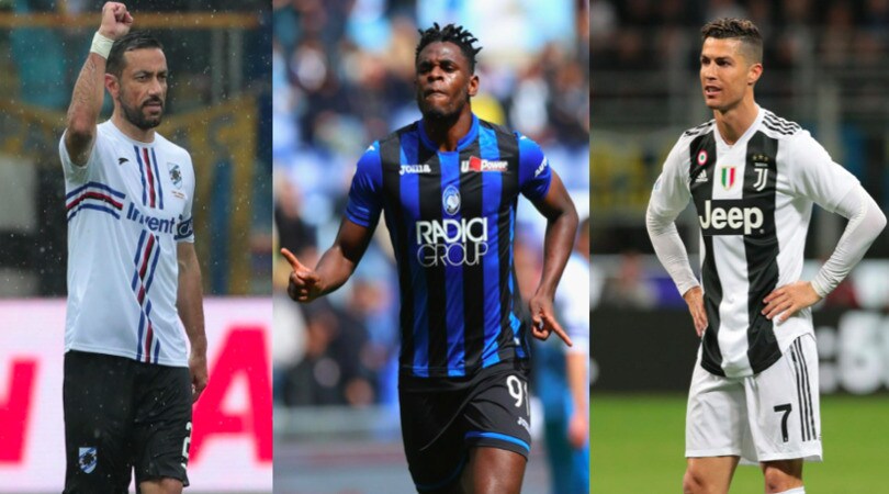 Scarpa d'Oro: Quagliarella show, Zapata sopra Ronaldo