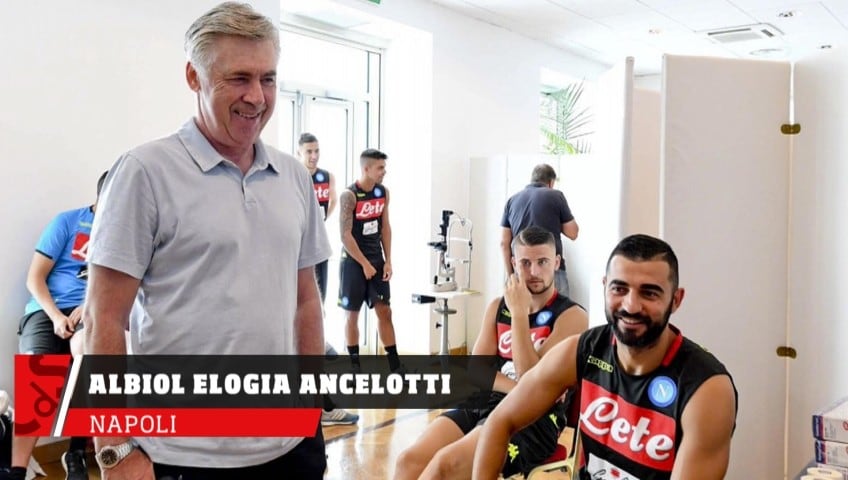 Napoli, Albiol elogia Ancelotti