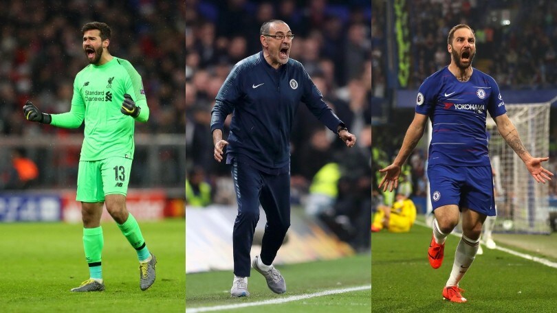 Da Alisson a Higuain, gli "italiani" in finale: allena Sarri