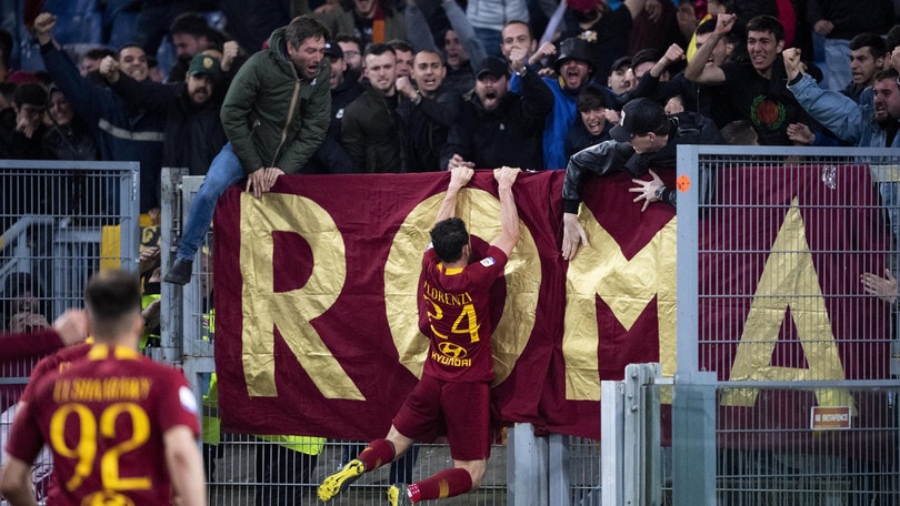 Roma-Juventus 2-0: Florenzi-gol fa festa con la Curva Sud
