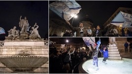 Lazio, festa tutta la notte. La città in delirio per la Coppa Italia