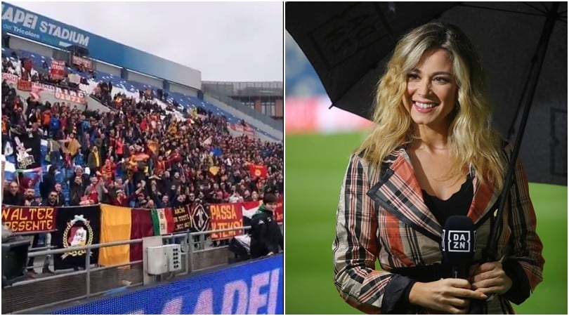 Diletta Leotta idolo dei tifosi della Roma: la curva le dedica un coro