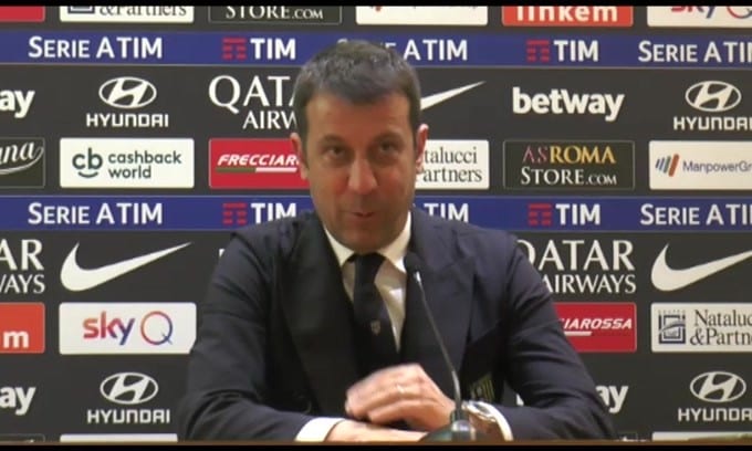 D'Aversa: "In bocca al lupo a De Rossi"